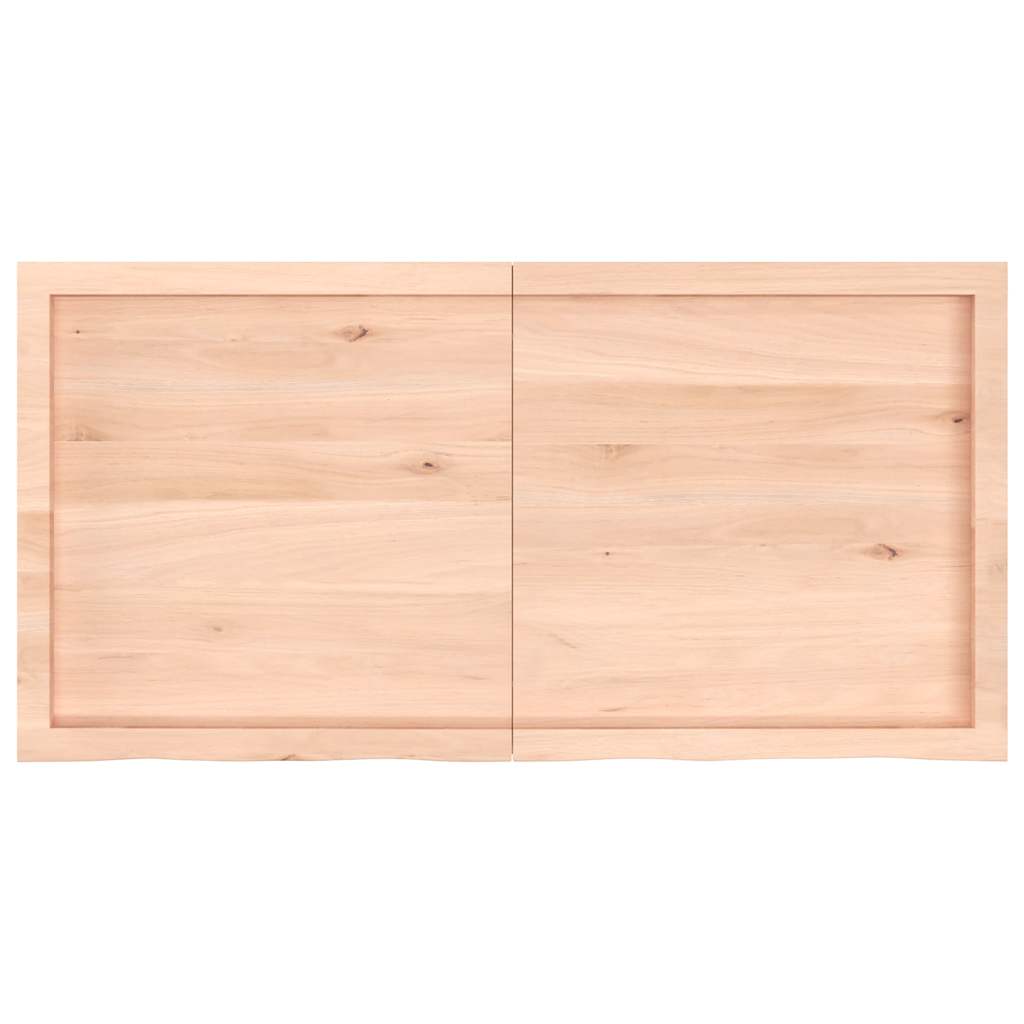 Étagère murale 120x60x(2-4) cm bois de chêne massif non traité - XIOS