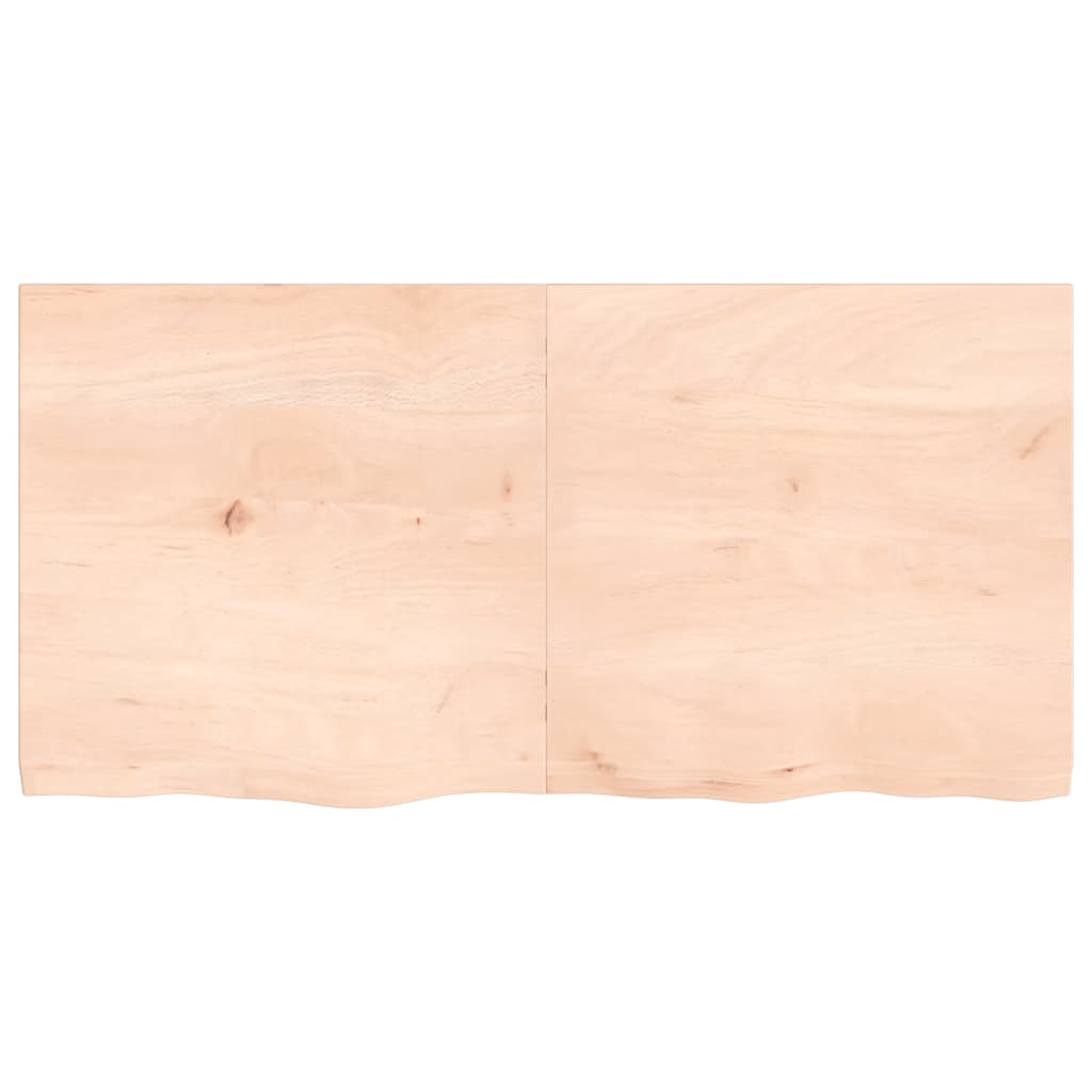 Étagère murale 120x60x(2-4) cm bois de chêne massif non traité - XIOS