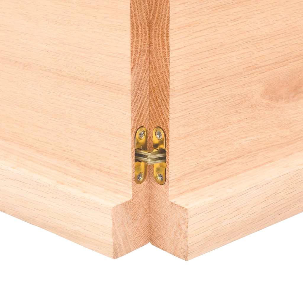 Étagère murale 120x60x(2-4) cm bois de chêne massif non traité - XIOS