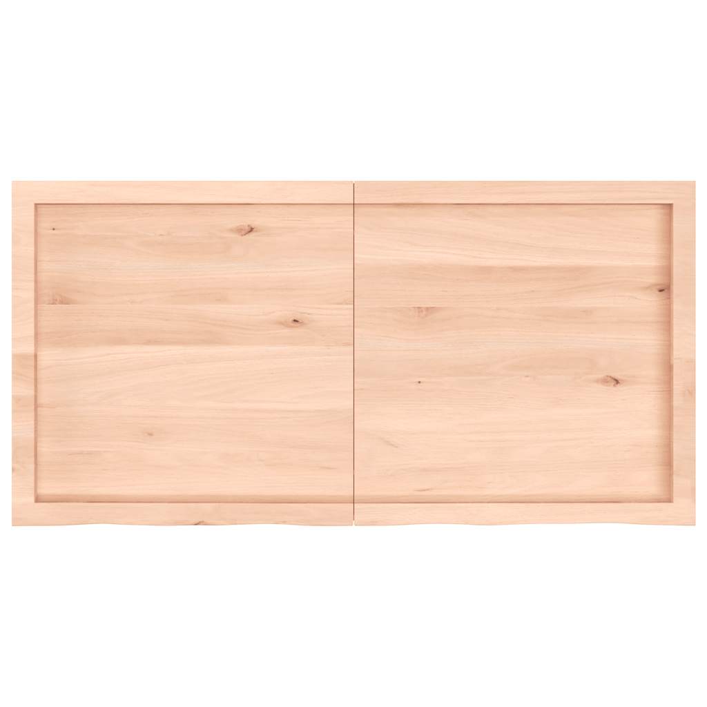 Étagère murale 120x60x(2-6) cm bois de chêne massif non traité - XIOS