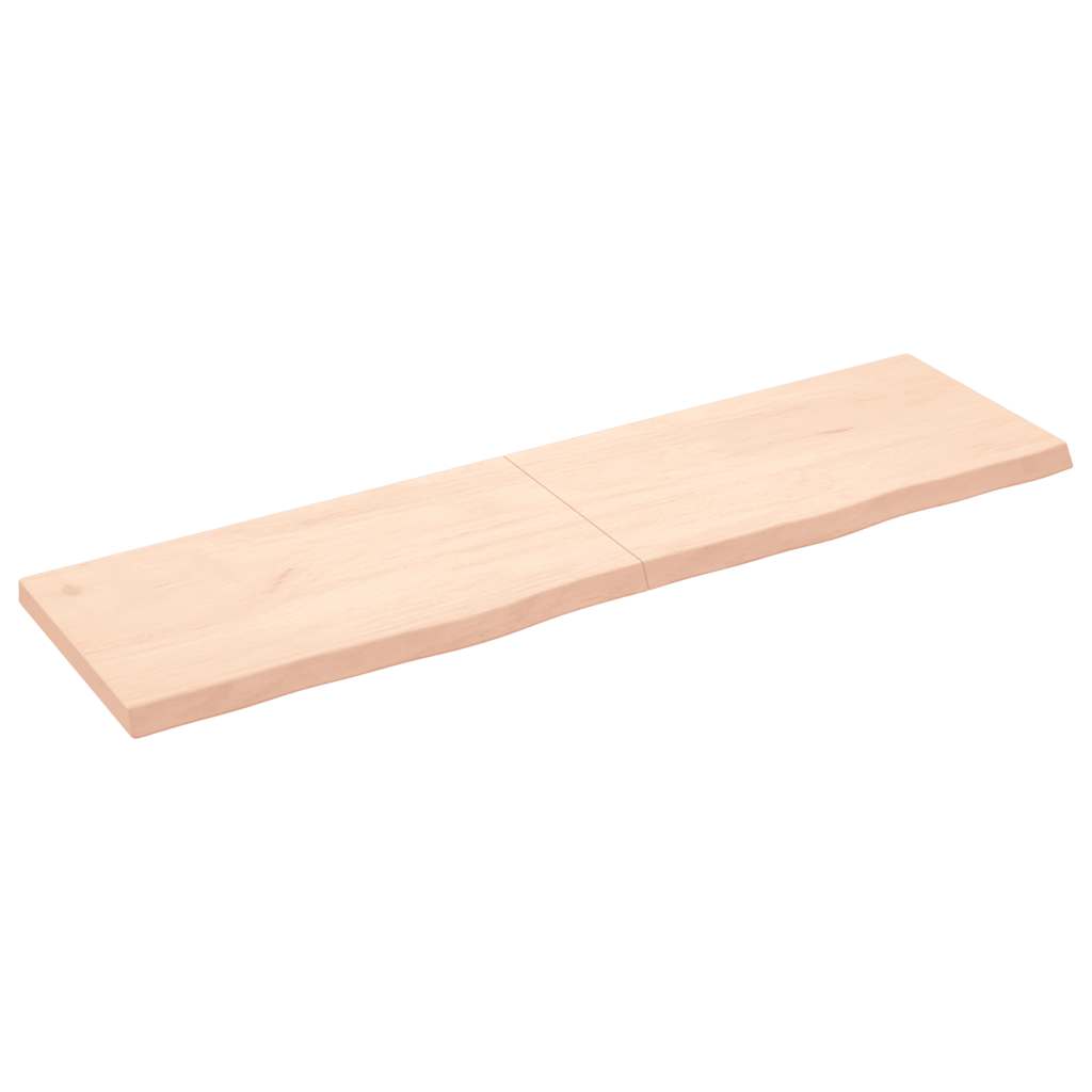 Étagère murale 180x50x(2-6) cm bois de chêne massif non traité - XIOS