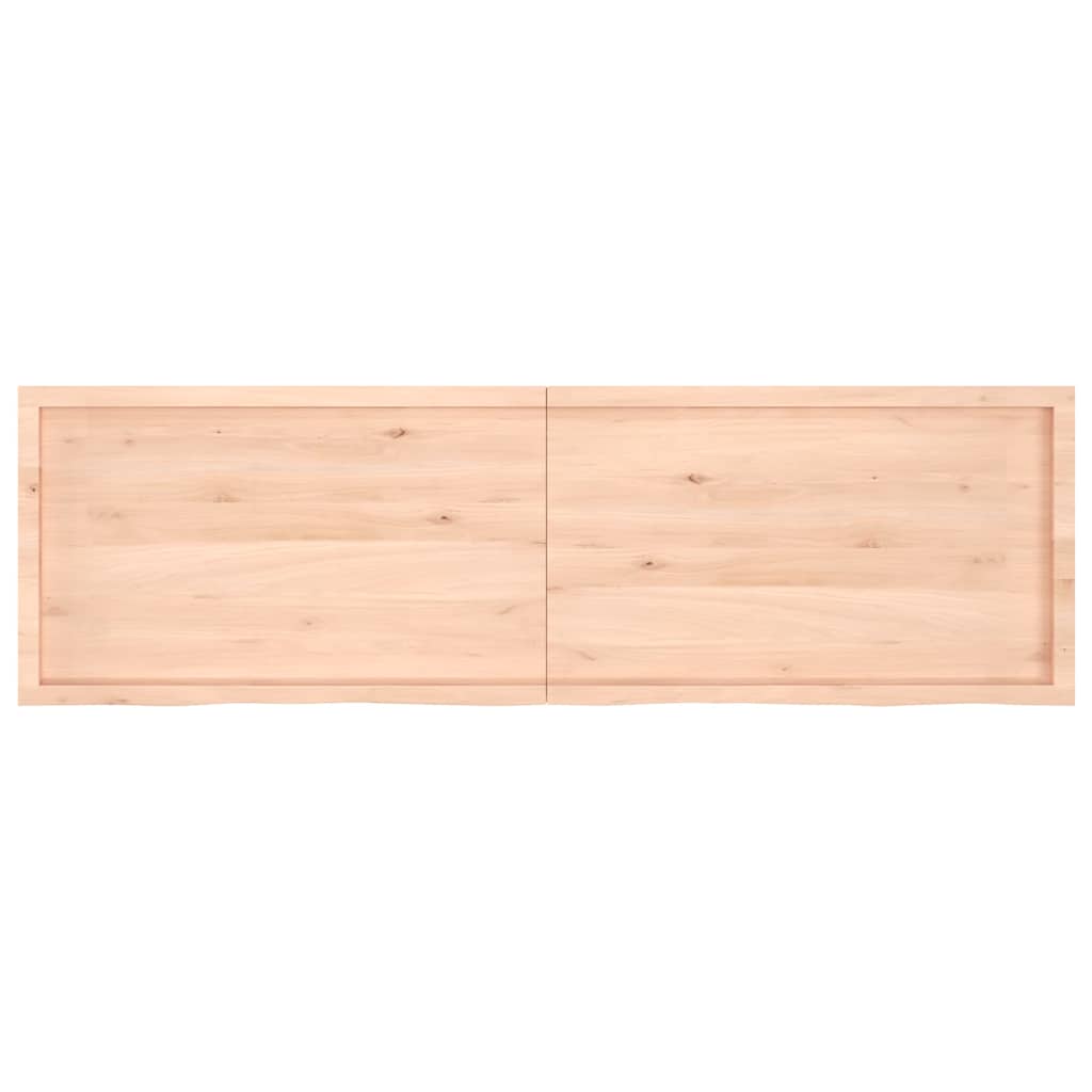 Étagère murale 200x60x(2-4) cm bois de chêne massif non traité - XIOS