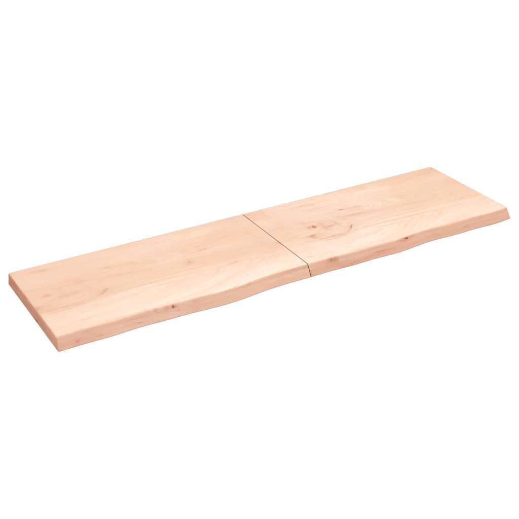 Étagère murale 220x60x(2-6) cm bois de chêne massif non traité - XIOS