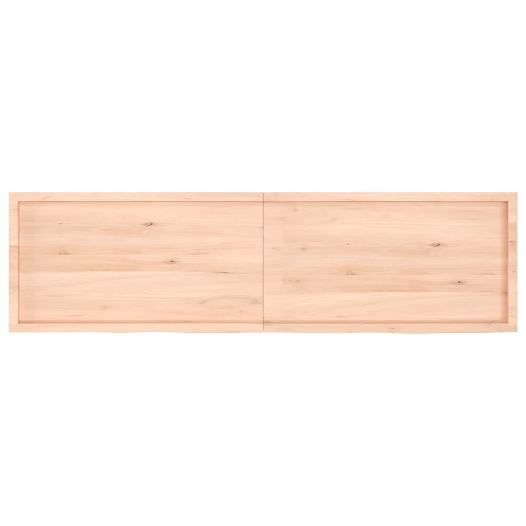 Étagère murale 220x60x(2-6) cm bois de chêne massif non traité - XIOS