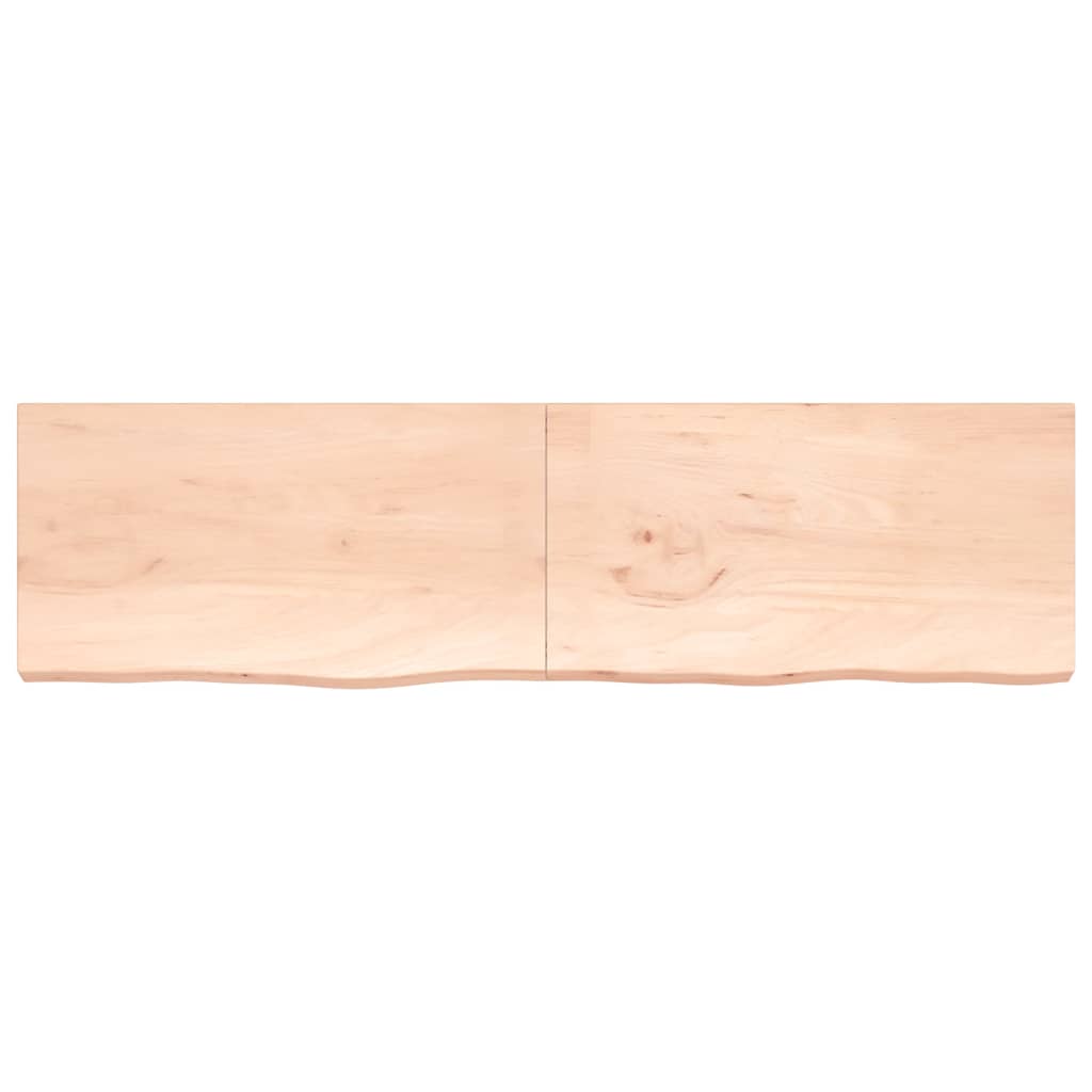 Étagère murale 220x60x(2-6) cm bois de chêne massif non traité - XIOS