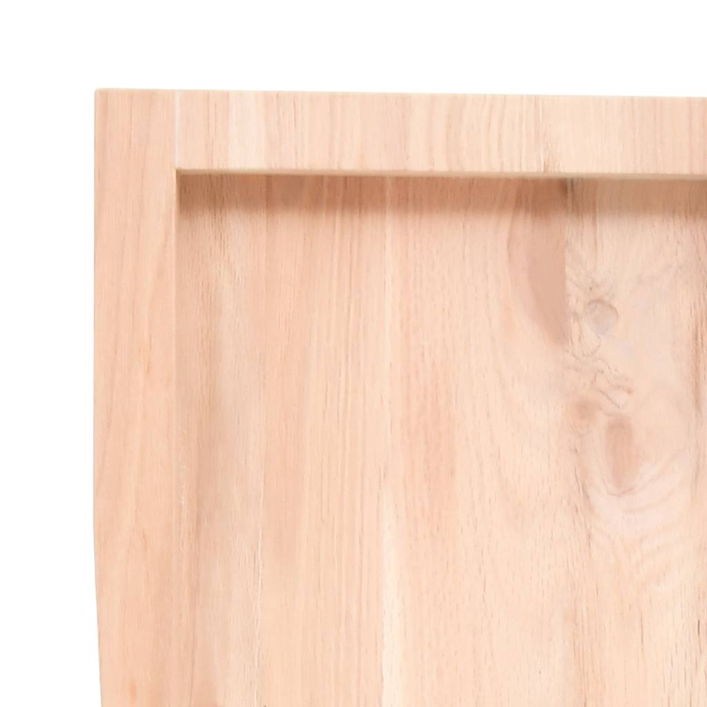 Étagère murale 220x60x(2-6) cm bois de chêne massif non traité - XIOS