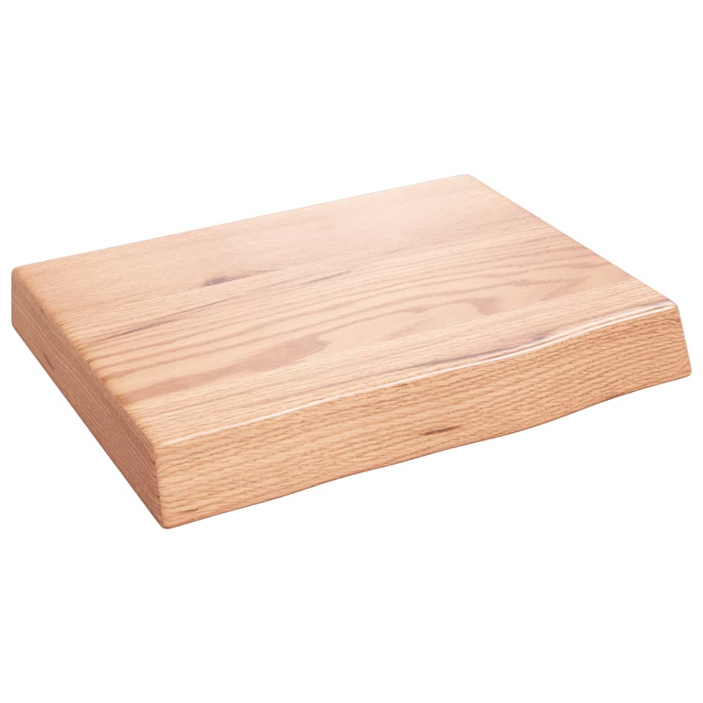Étagère murale marron clair bois chêne massif traité - XIOS