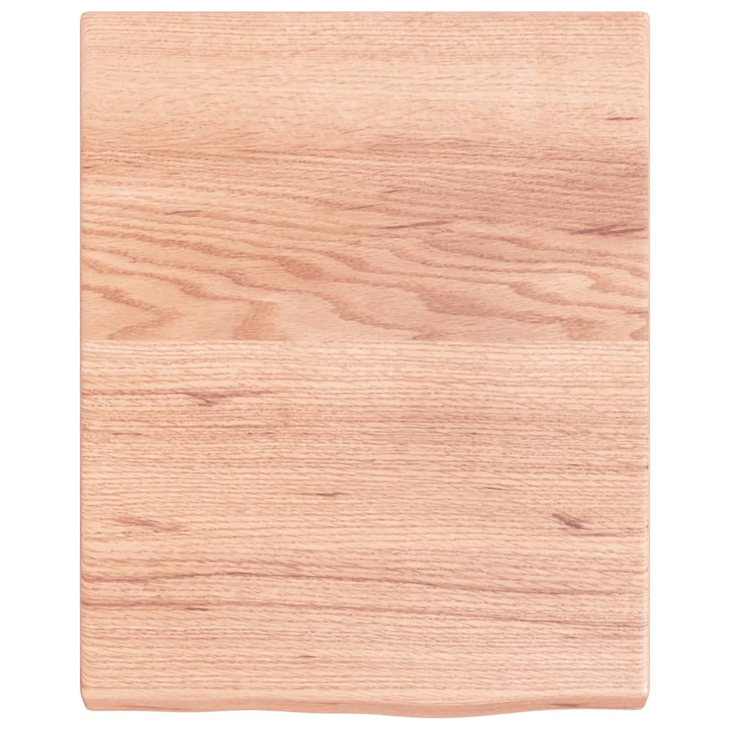 Étagère murale marron clair bois chêne massif traité - XIOS