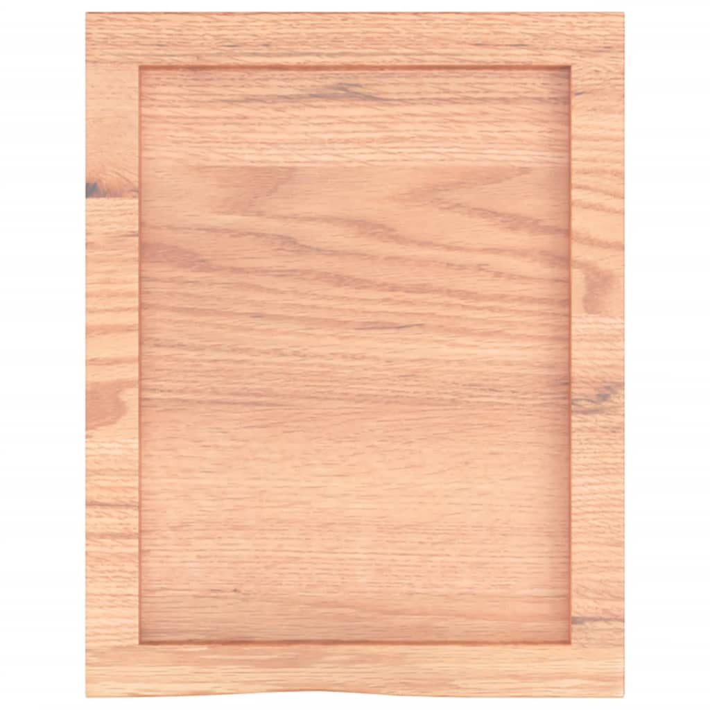 Étagère murale marron clair bois chêne massif traité - XIOS