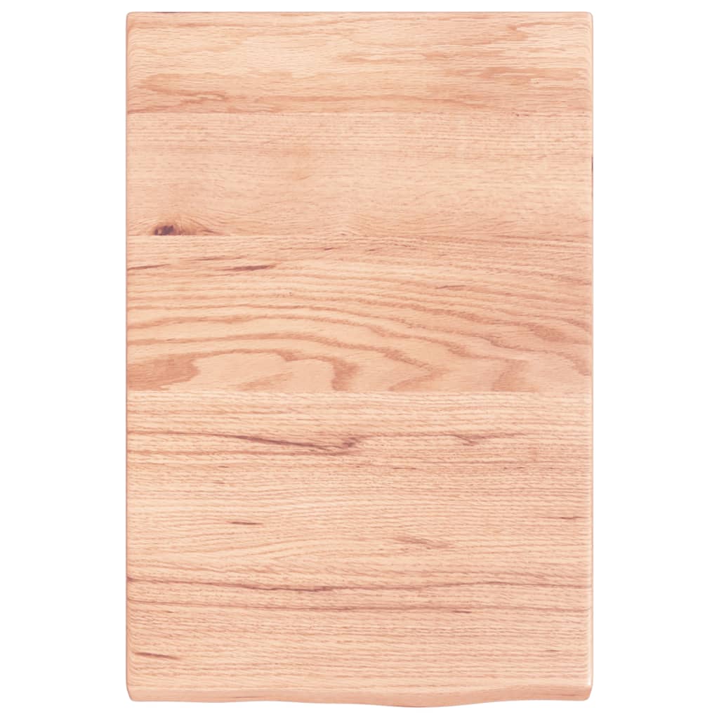 Étagère murale marron clair bois chêne massif traité - XIOS