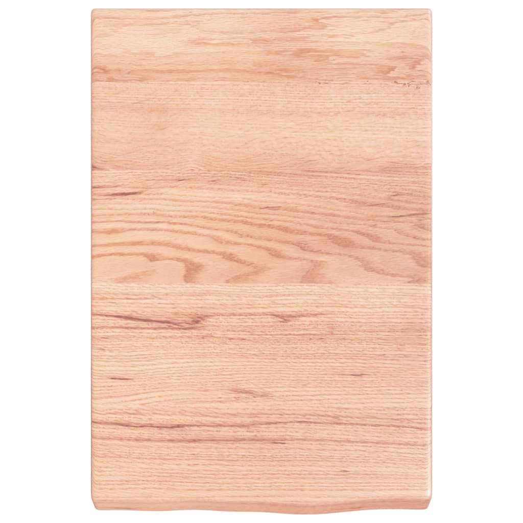 Étagère murale marron clair bois chêne massif traité - XIOS