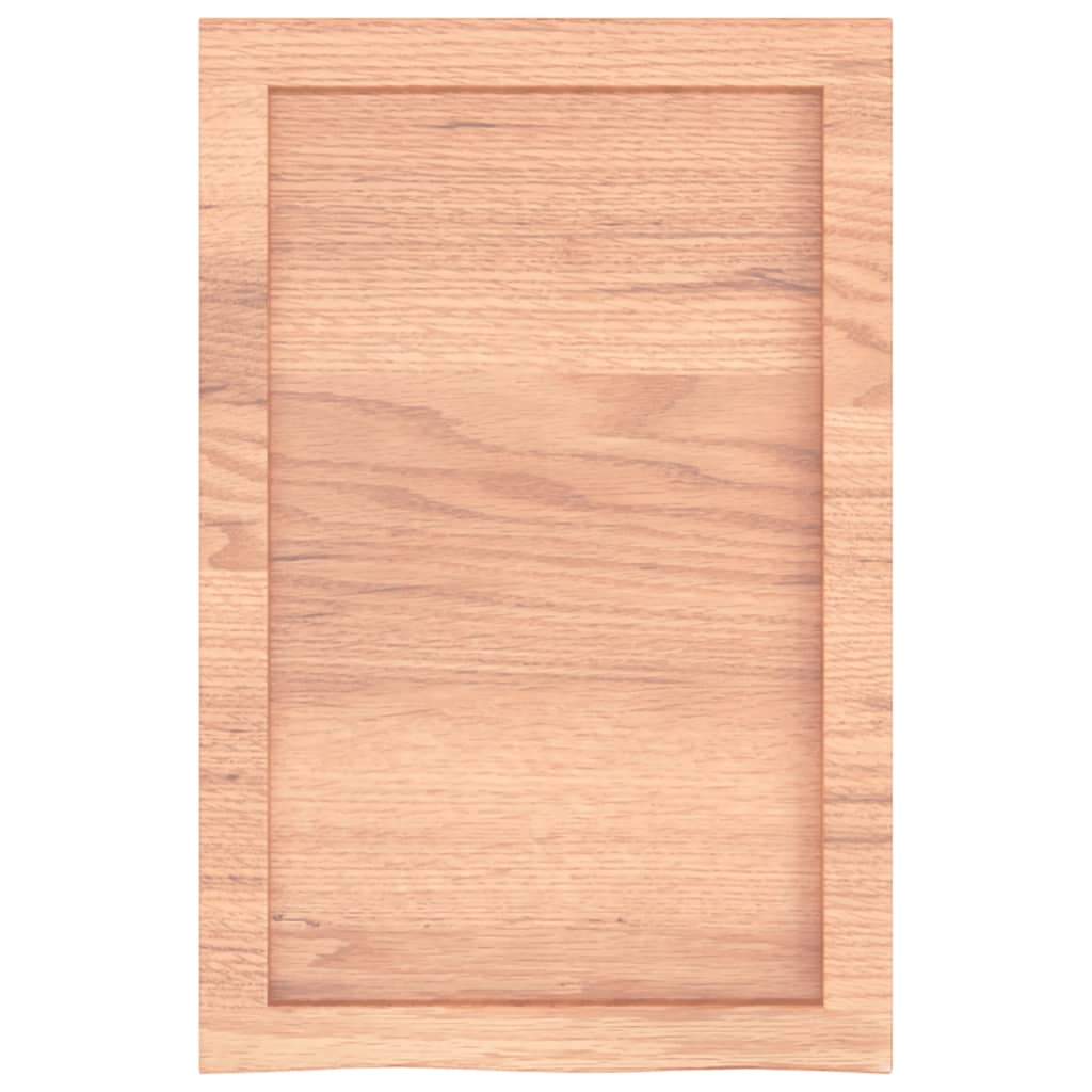 Étagère murale marron clair bois chêne massif traité - XIOS