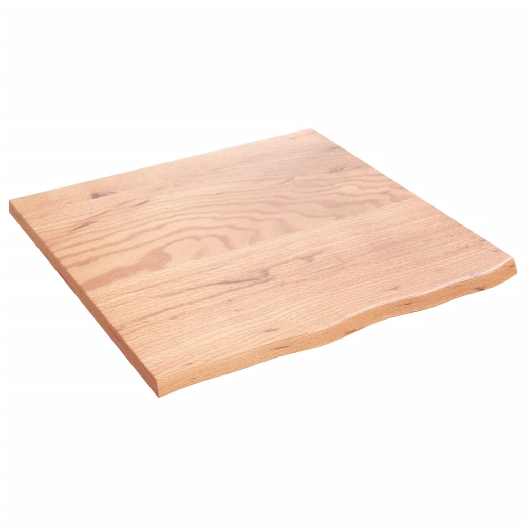 Étagère murale marron clair 60x60x2 cm bois chêne massif traité - XIOS