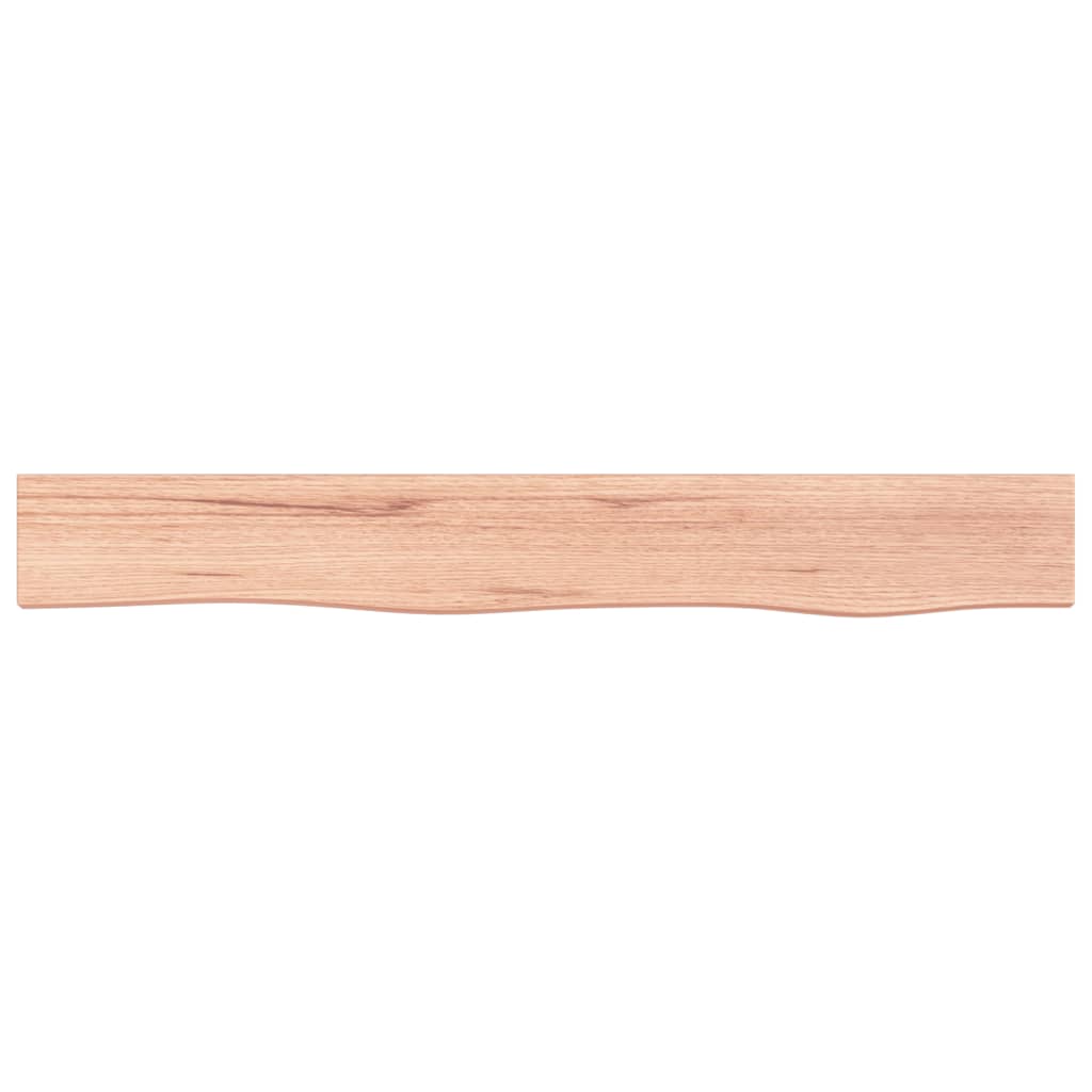Étagère murale marron clair 80x10x4 cm bois chêne massif traité - XIOS