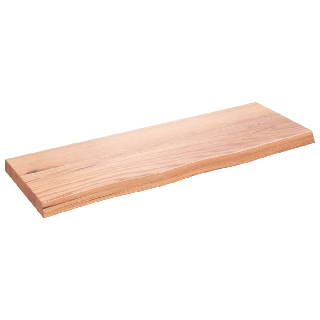Étagère murale marron clair bois chêne massif traité - XIOS