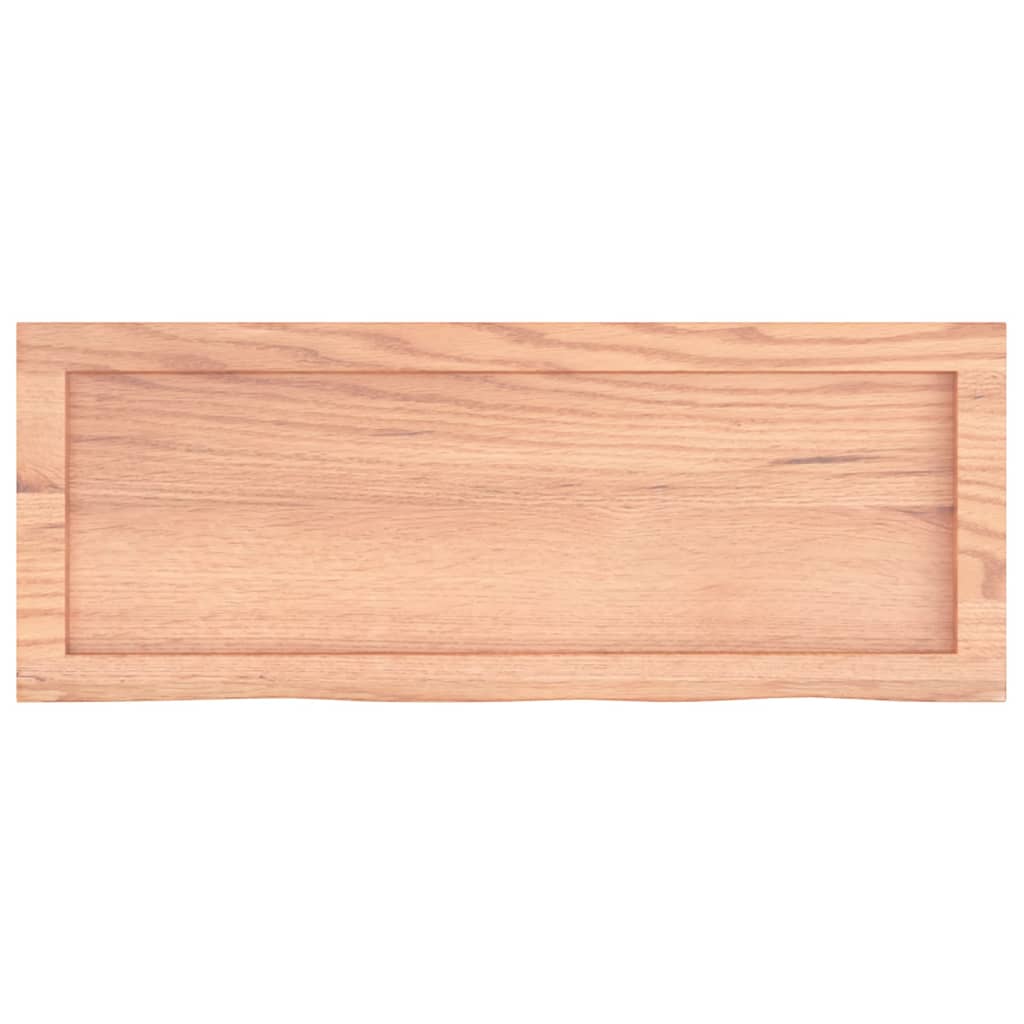 Étagère murale marron clair bois chêne massif traité - XIOS