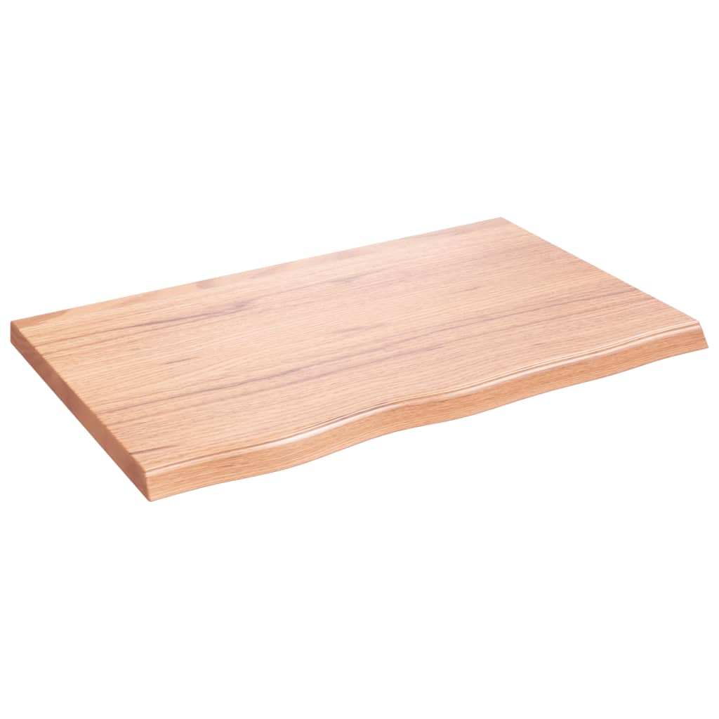 Étagère murale marron clair bois chêne massif traité - XIOS