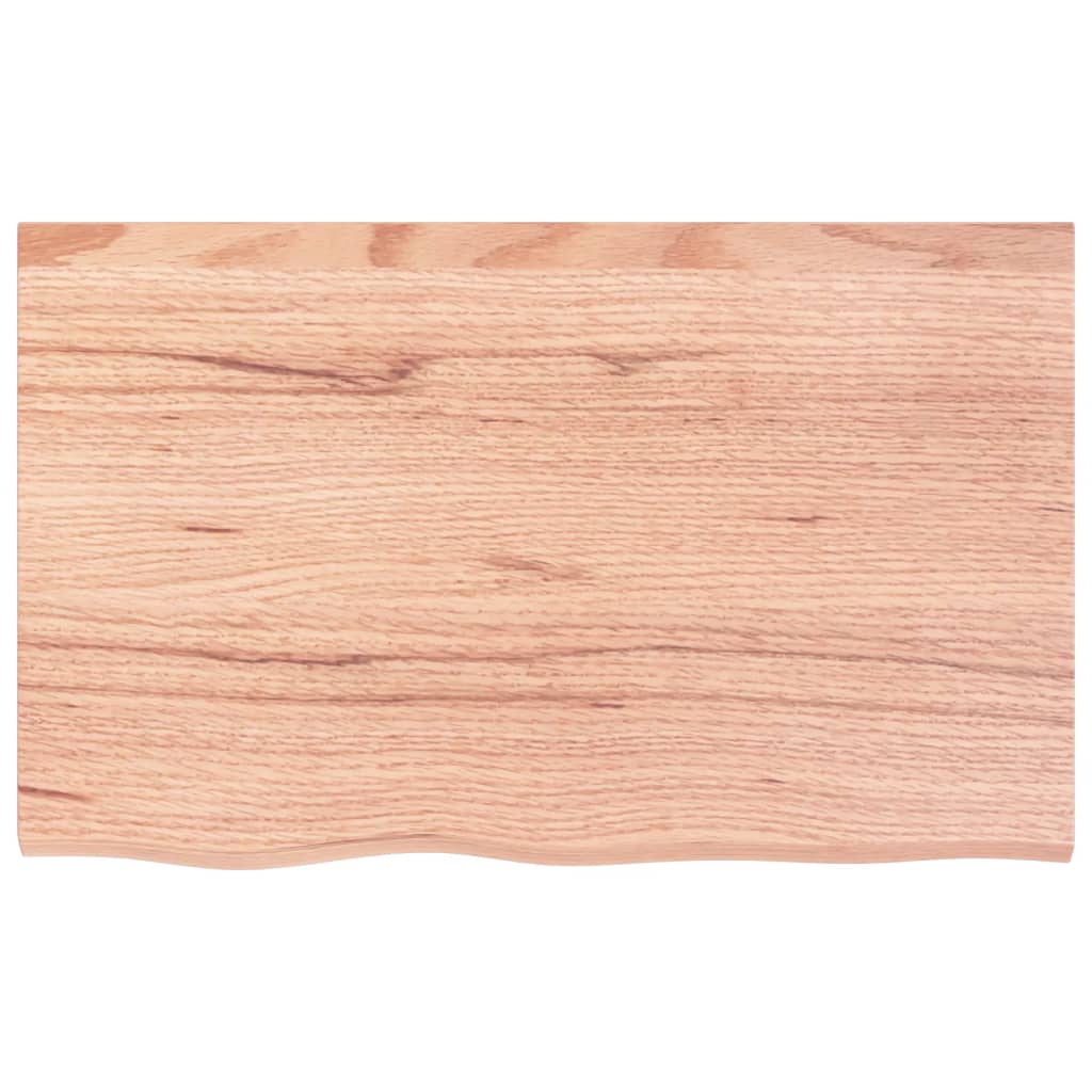 Étagère murale marron clair bois chêne massif traité - XIOS