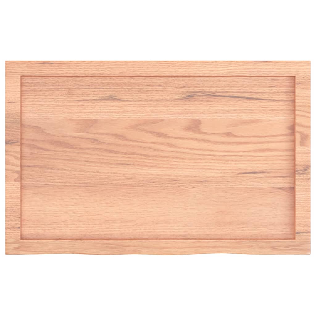 Étagère murale marron clair bois chêne massif traité - XIOS