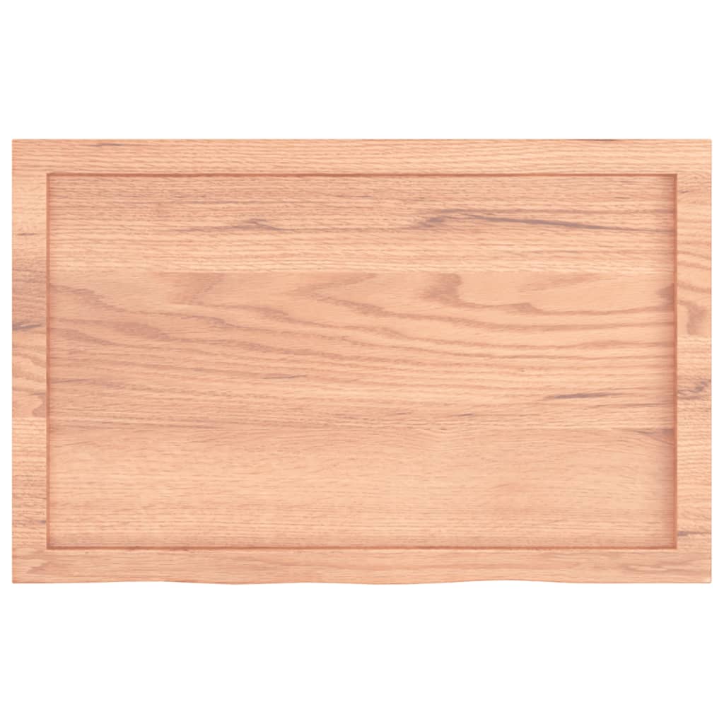 Étagère murale marron clair bois chêne massif traité - XIOS