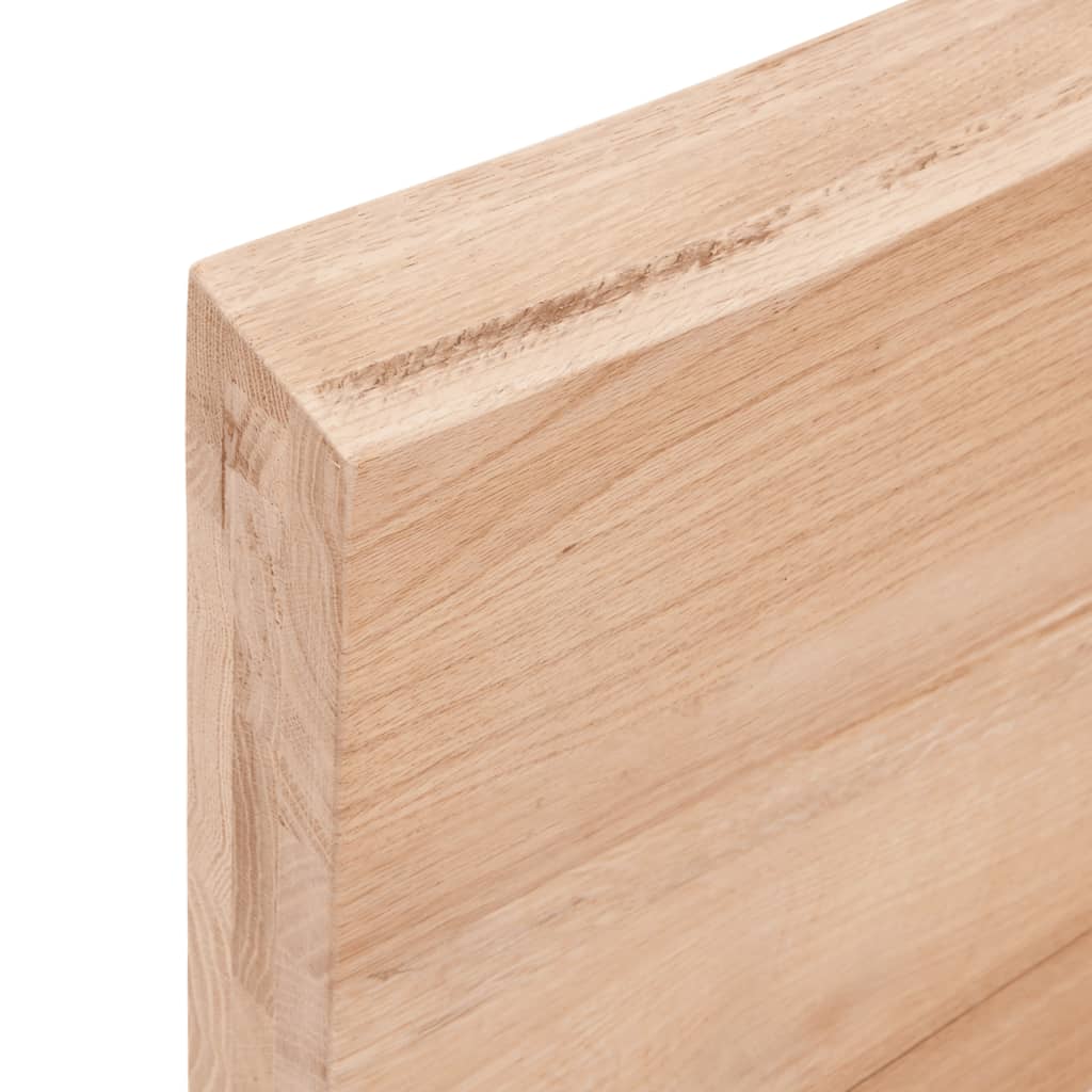 Étagère murale marron clair bois chêne massif traité - XIOS