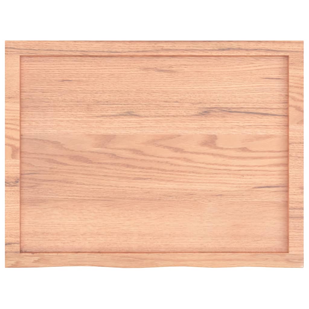 Étagère murale marron clair bois chêne massif traité - XIOS