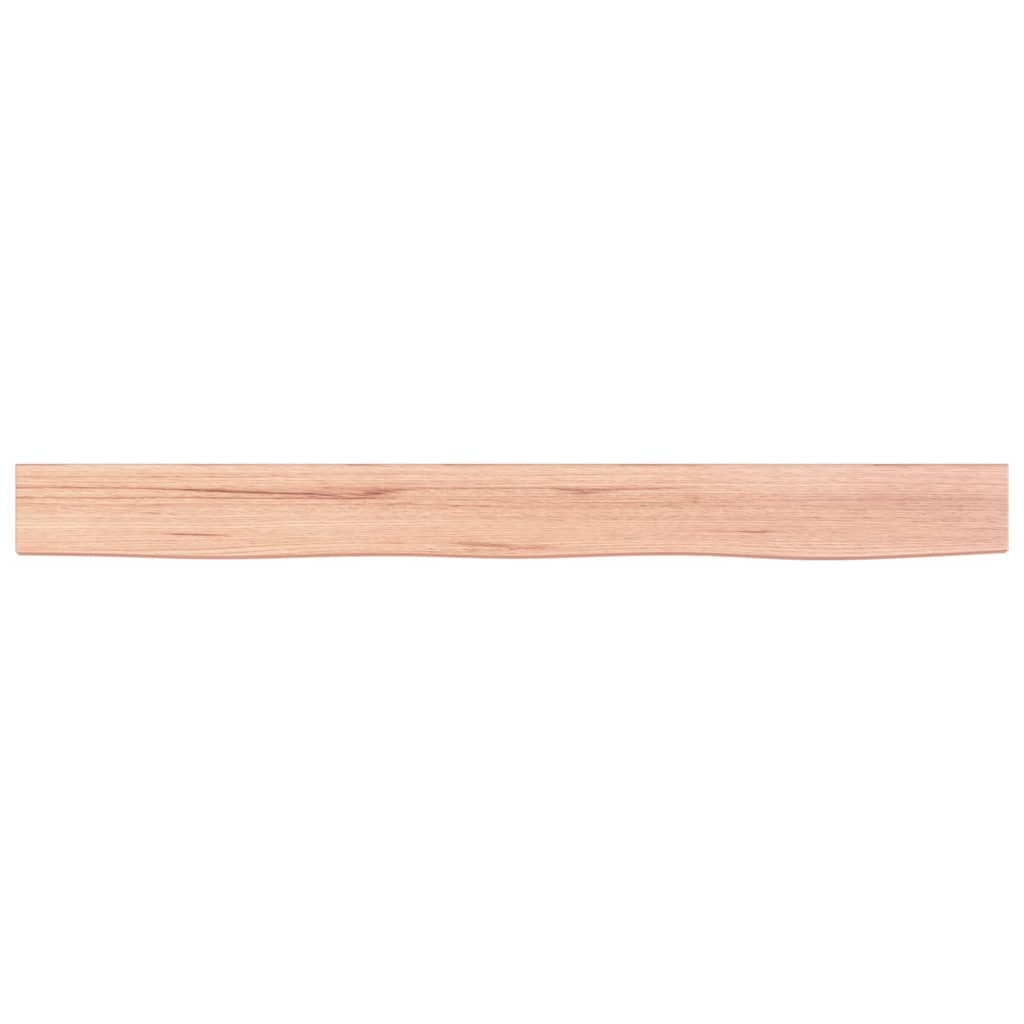 Étagère murale marron clair 100x10x2cm bois chêne massif traité - XIOS