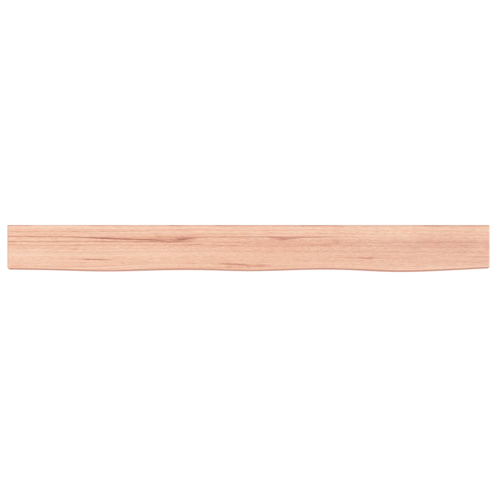 Étagère murale marron clair 100x10x4cm bois chêne massif traité - XIOS