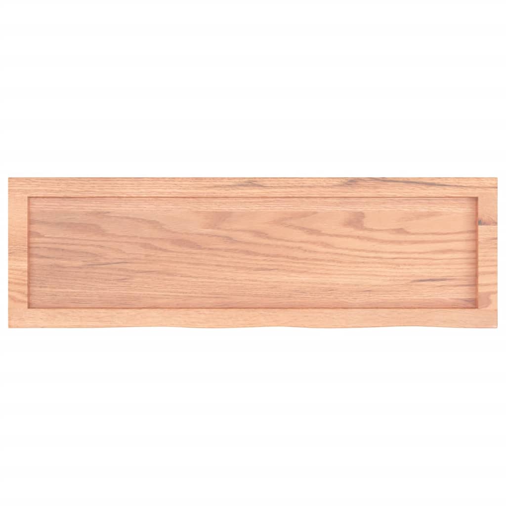 Étagère murale marron clair bois chêne massif traité - XIOS