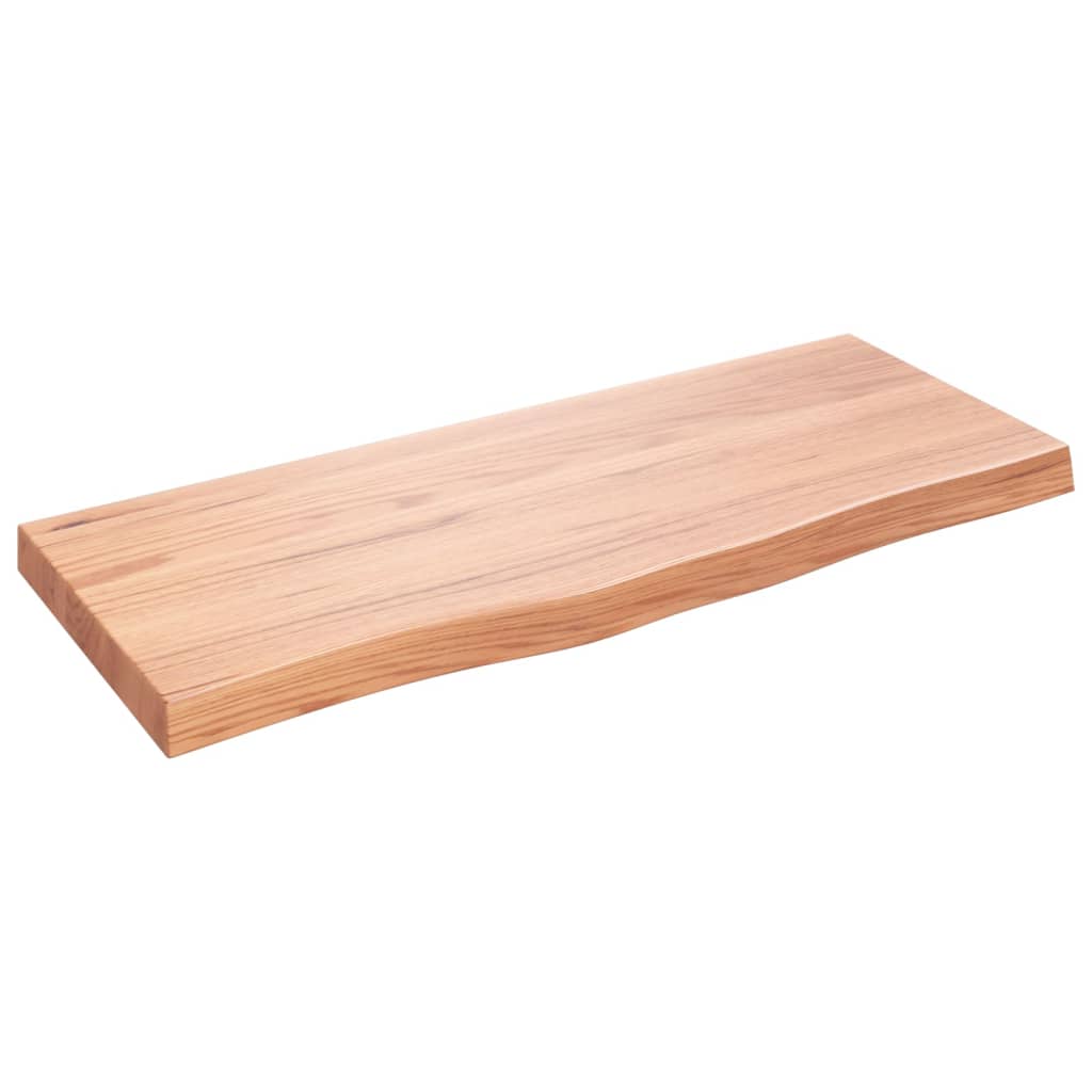 Étagère murale marron clair bois chêne massif traité - XIOS
