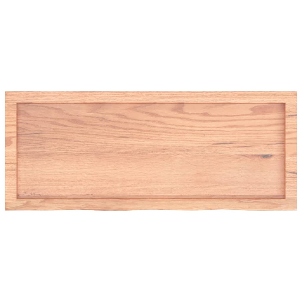 Étagère murale marron clair bois chêne massif traité - XIOS