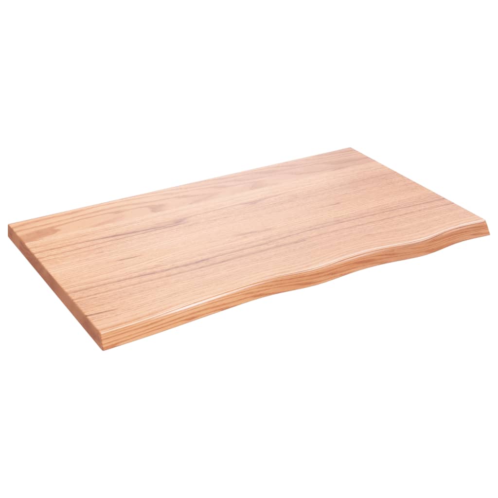 Étagère murale marron clair bois chêne massif traité - XIOS