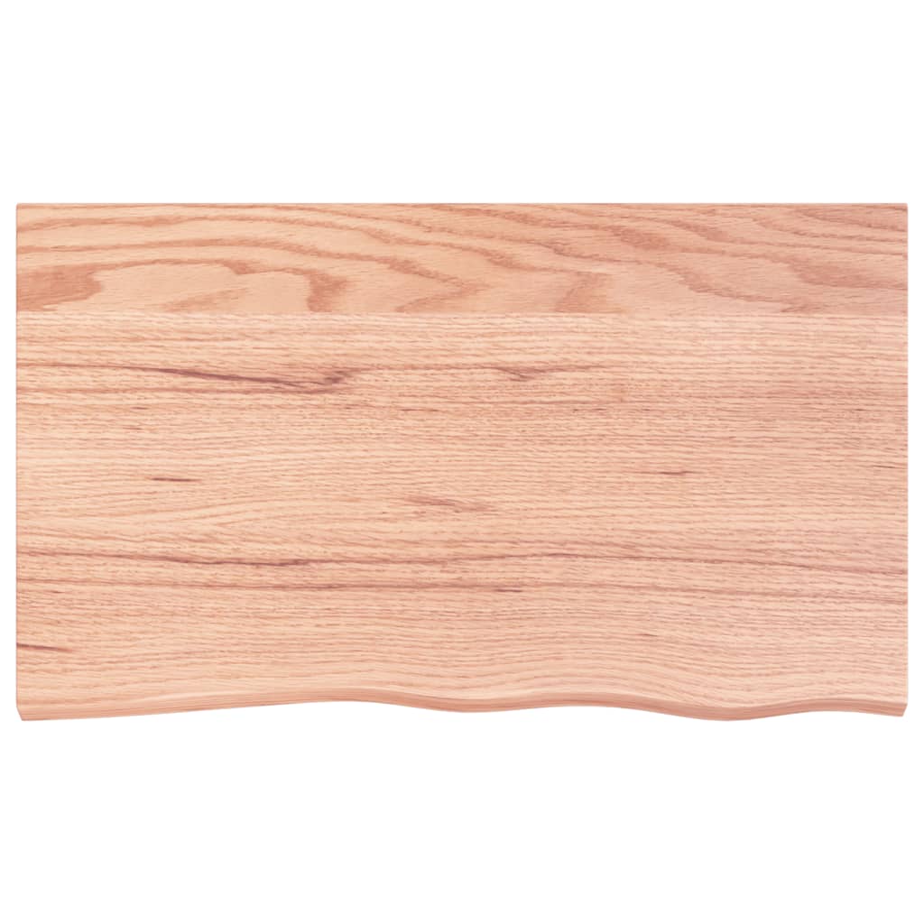 Étagère murale marron clair bois chêne massif traité - XIOS