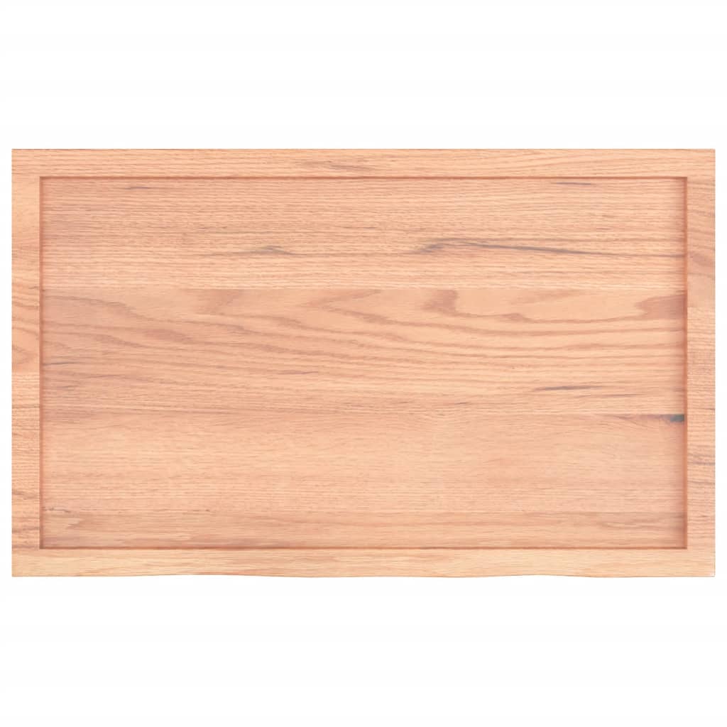 Étagère murale marron clair bois chêne massif traité - XIOS