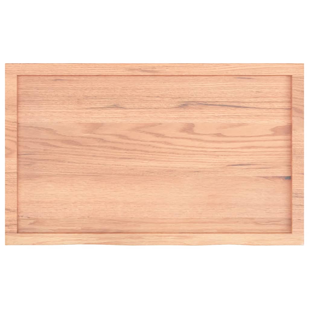 Étagère murale marron clair bois chêne massif traité - XIOS