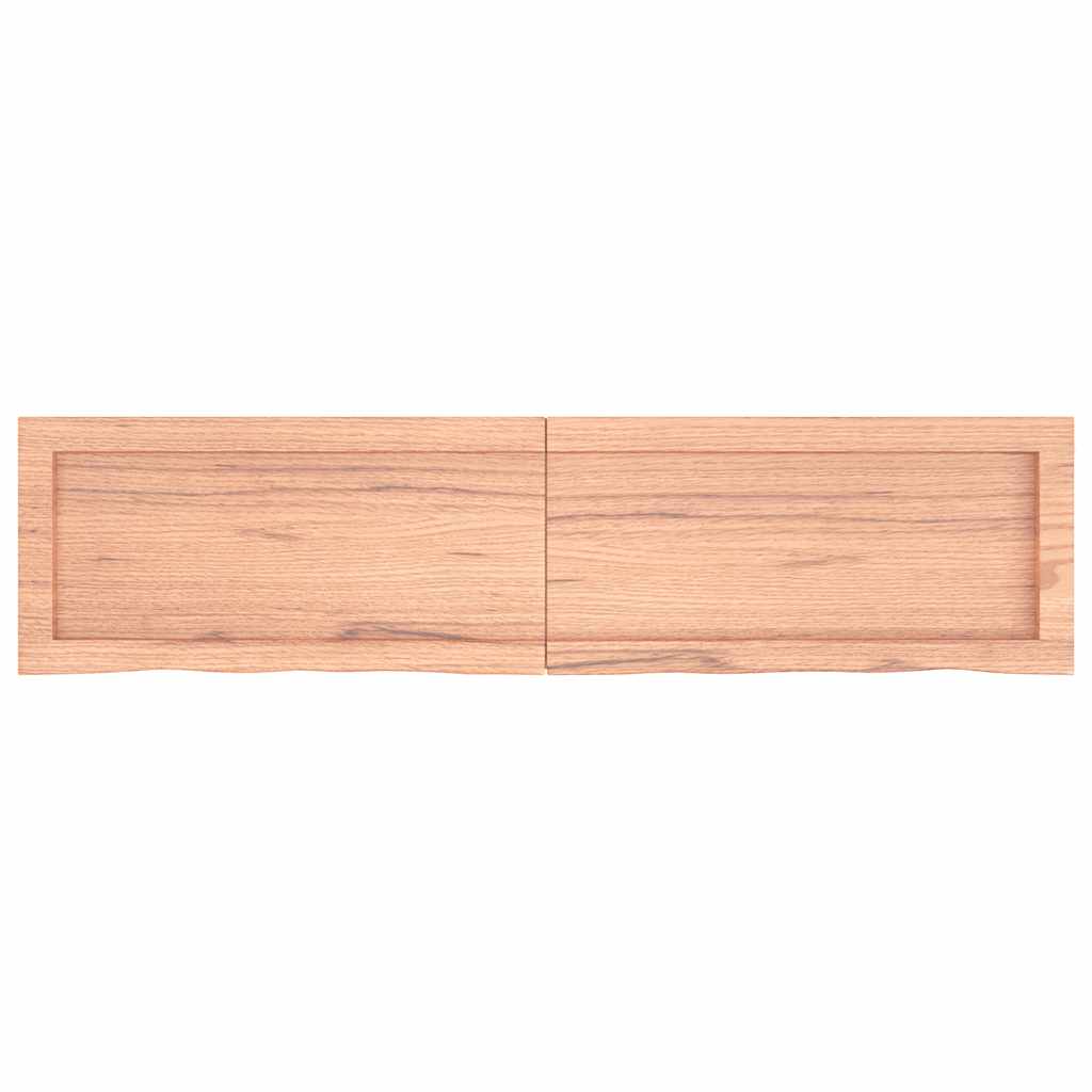 Étagère murale marron clair bois chêne massif traité - XIOS