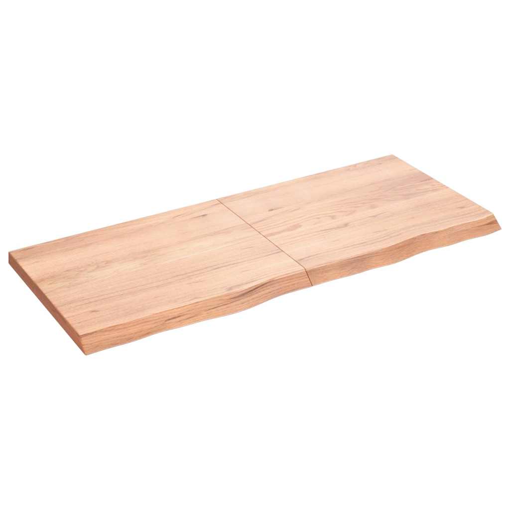 Étagère murale marron clair bois chêne massif traité - XIOS