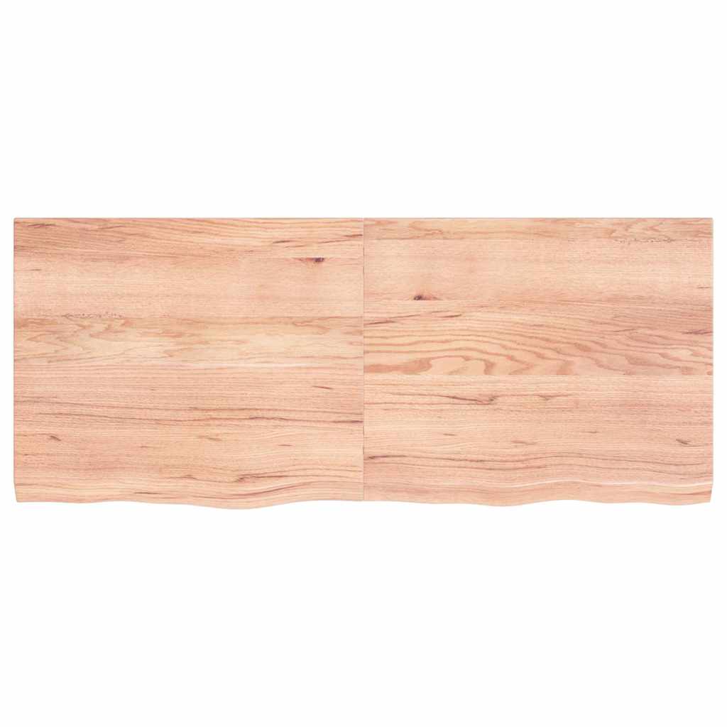 Étagère murale marron clair bois chêne massif traité - XIOS