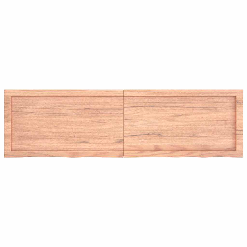 Étagère murale marron clair bois chêne massif traité - XIOS