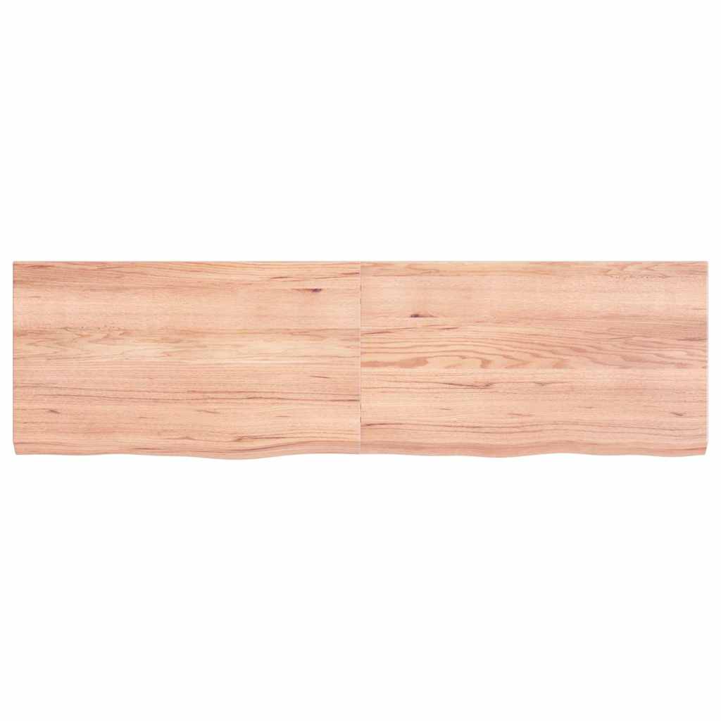 Étagère murale marron clair bois chêne massif traité - XIOS