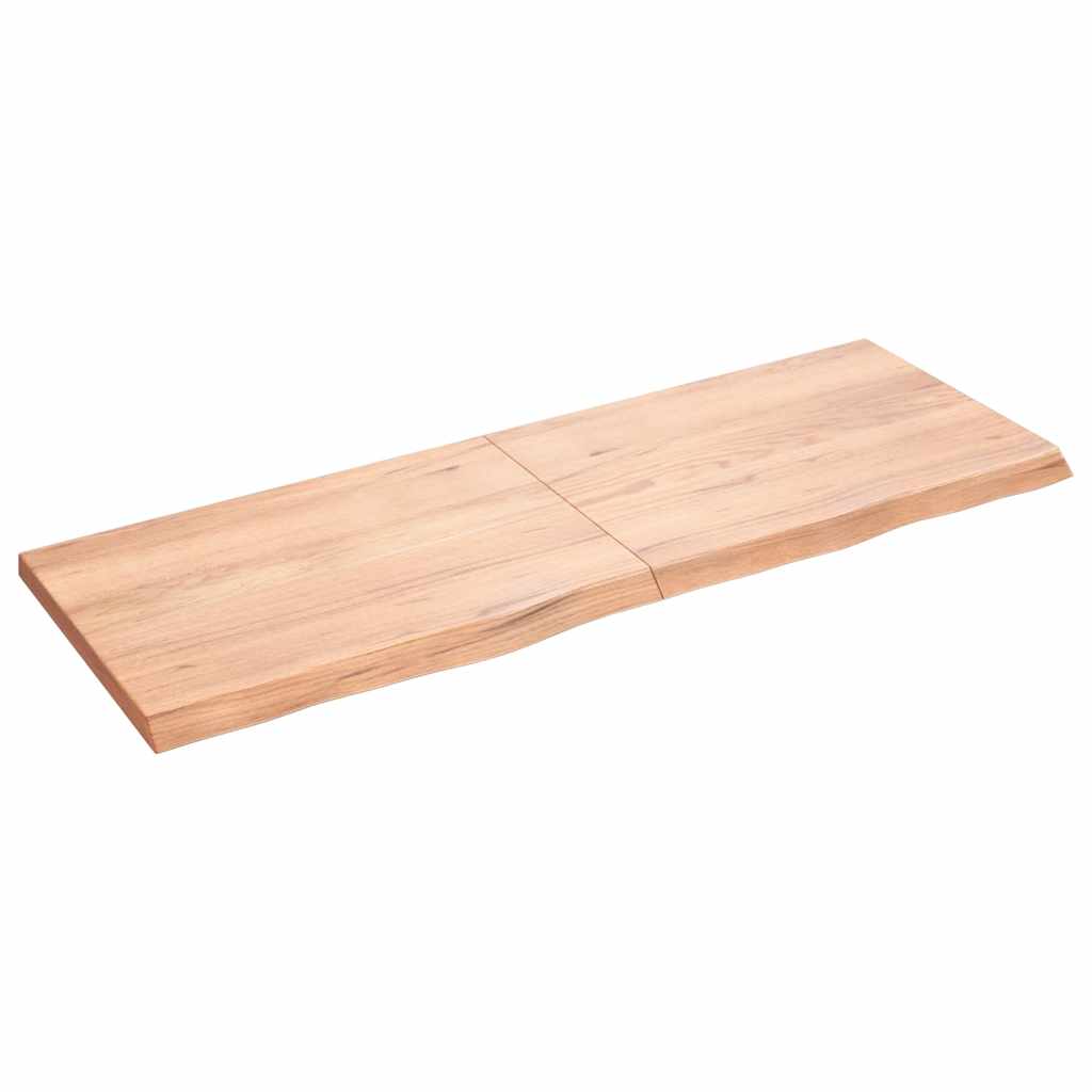 Étagère murale marron clair bois chêne massif traité - XIOS