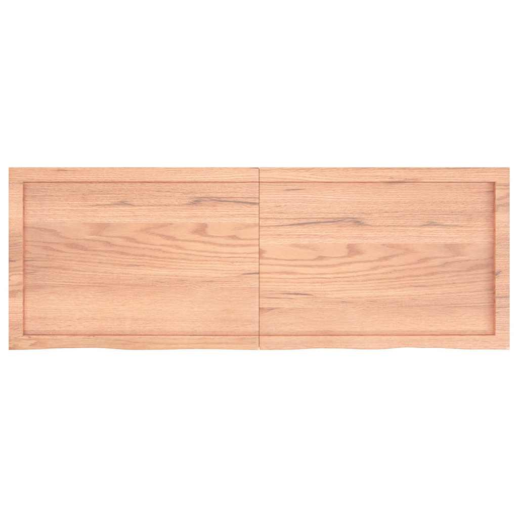 Étagère murale marron clair bois chêne massif traité - XIOS