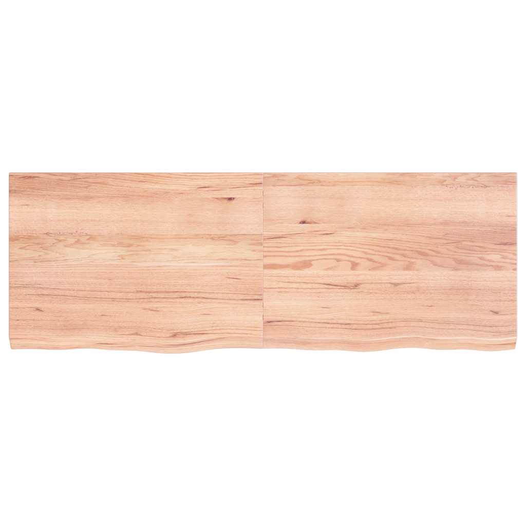 Étagère murale marron clair bois chêne massif traité - XIOS