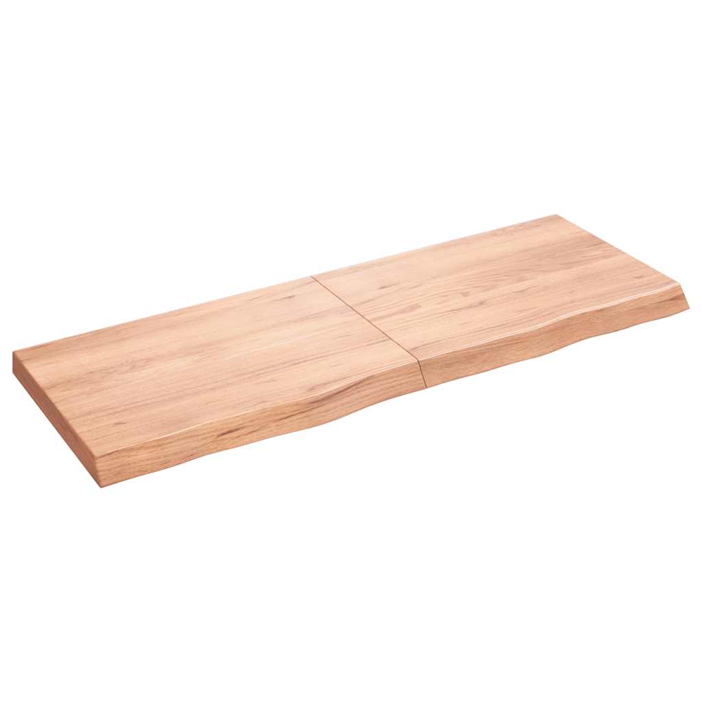 Étagère murale marron clair bois chêne massif traité - XIOS