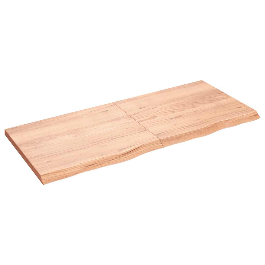 Étagère murale marron clair bois chêne massif traité - XIOS