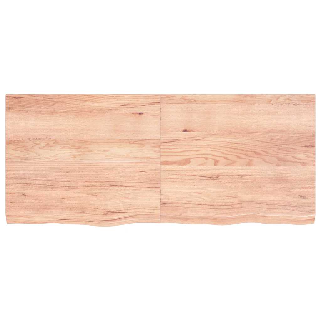 Étagère murale marron clair bois chêne massif traité - XIOS