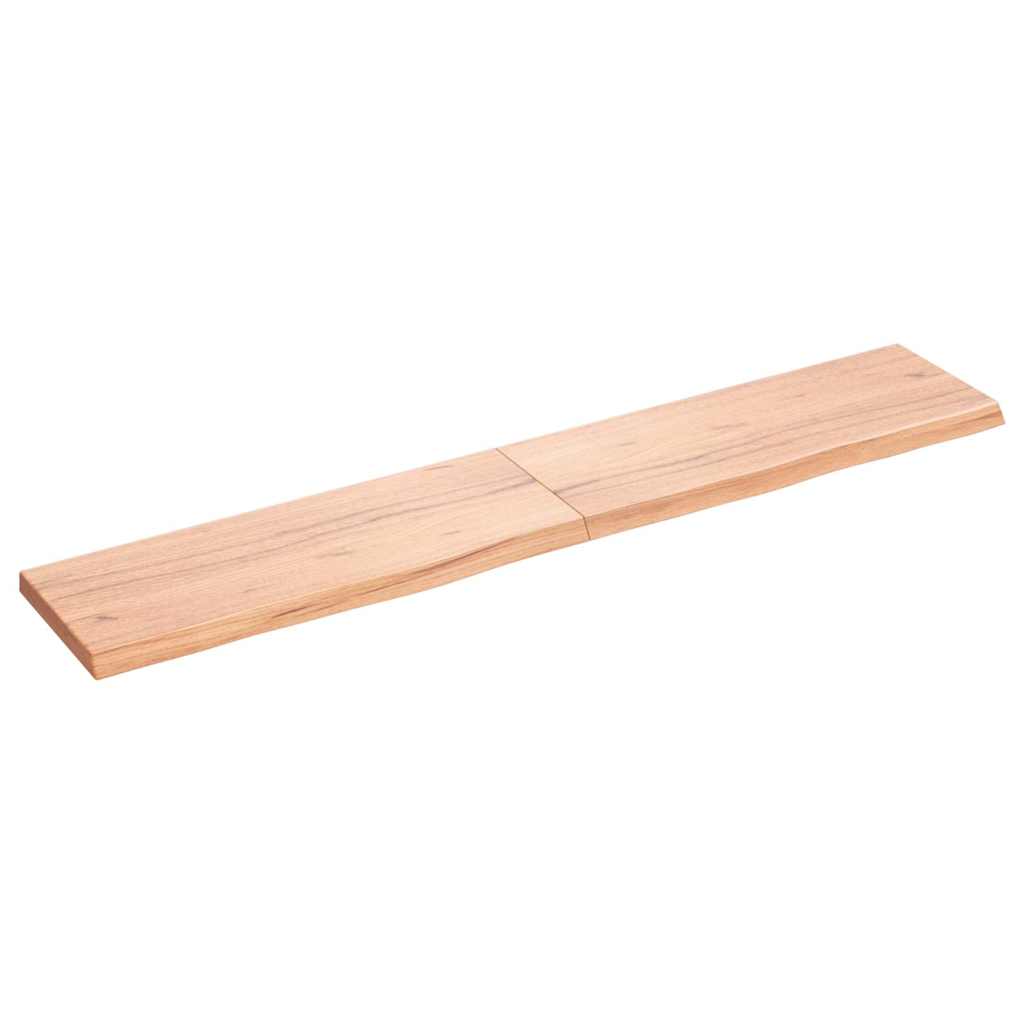 Étagère murale marron clair bois chêne massif traité - XIOS