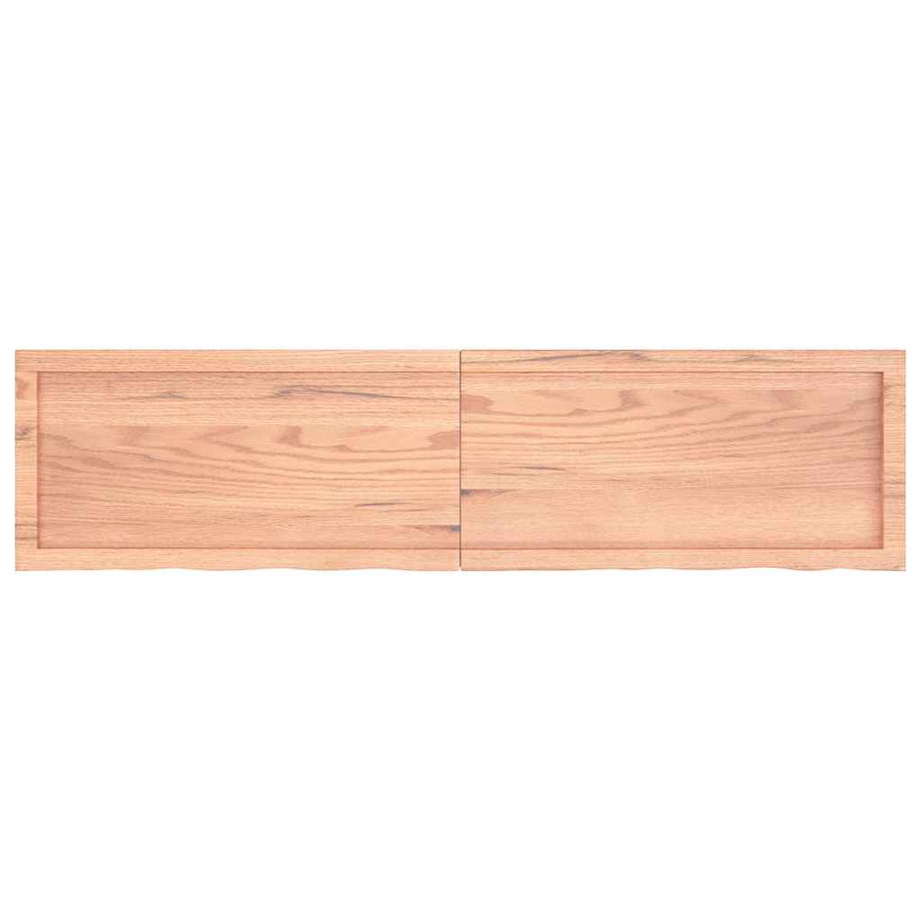 Étagère murale marron clair bois chêne massif traité - XIOS