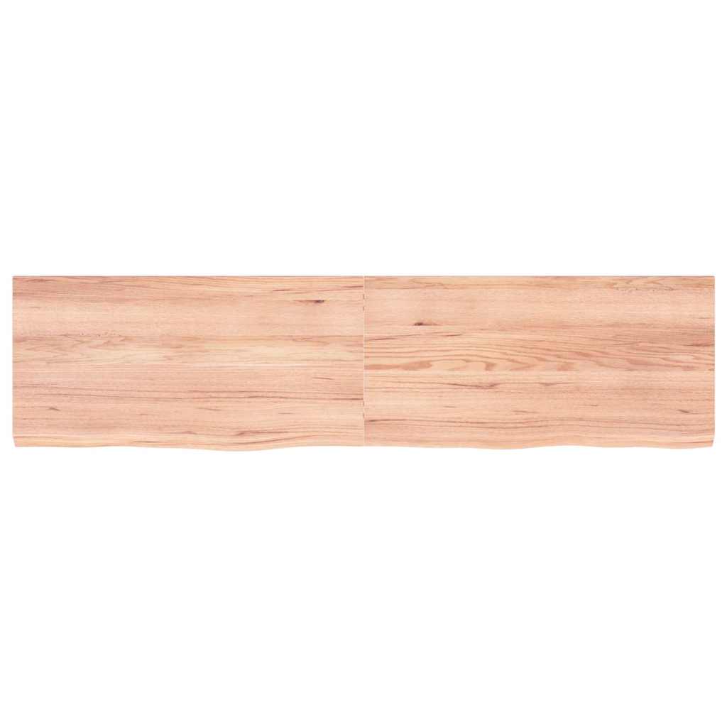 Étagère murale marron clair bois chêne massif traité - XIOS