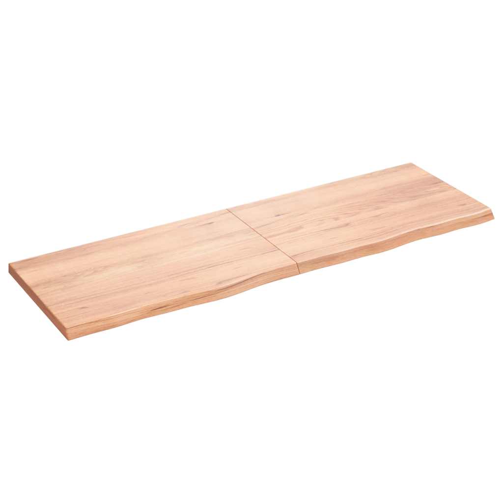 Étagère murale marron clair bois chêne massif traité - XIOS